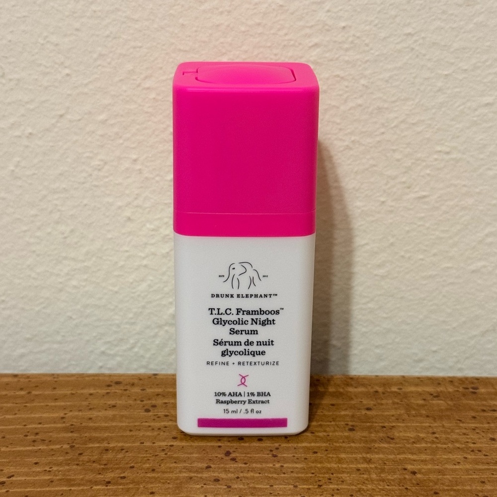 Drunk Elephant T.L.C. Framboos Glycolic Night Serum 15 ml/ .5 fl oz